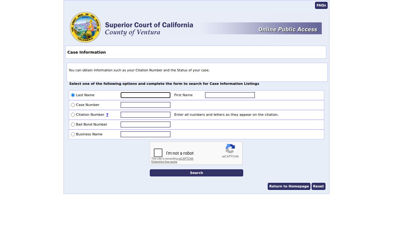 Santa Paula people search in Ventura criminal and traffic records