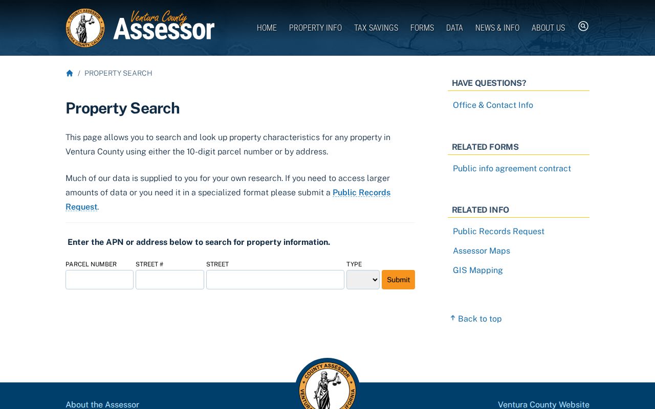 Santa Paula people search using Ventura County Assessor property fields